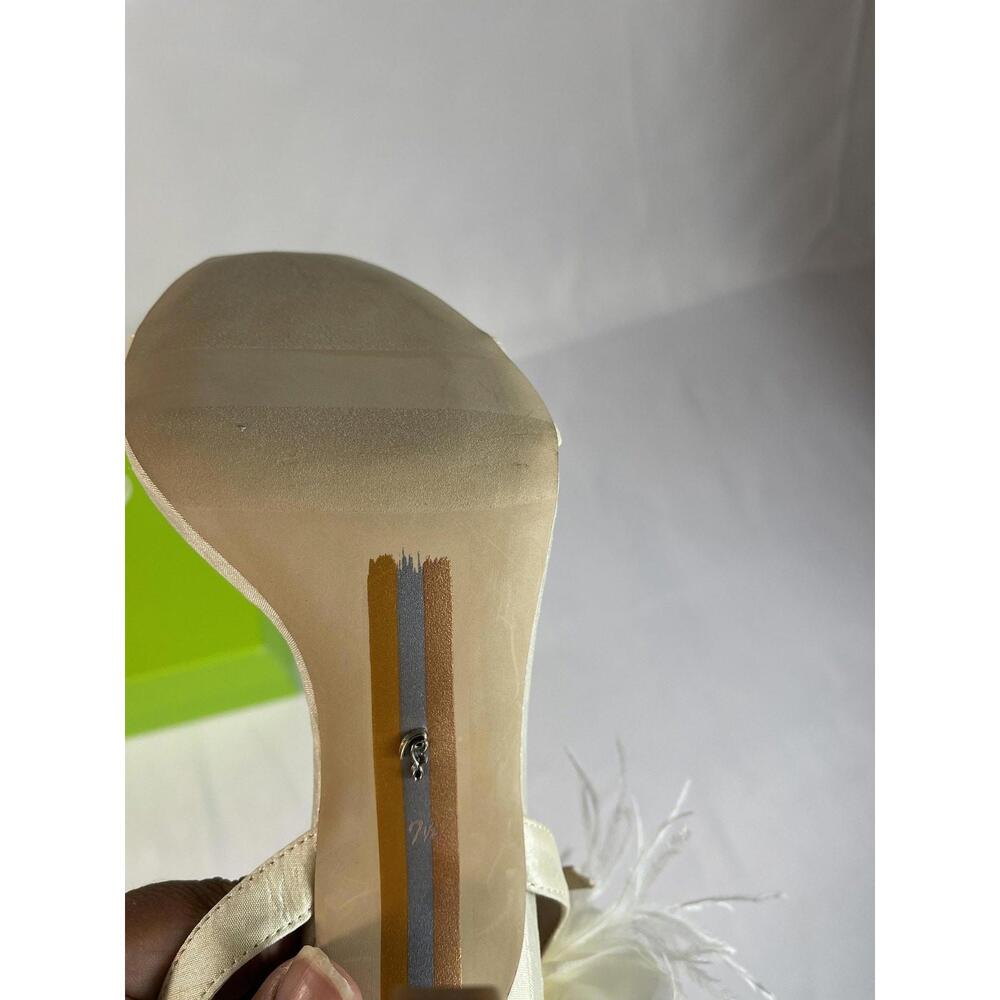 Sam Edelman Shoes Women's Size 5.5 Ivory Leana Silk Floral Heels Bridal Wedding - Picture 7 of 9